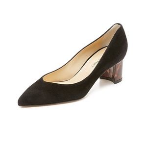 Sarah Flint “Emma” Black Suede Heels